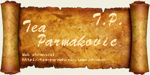 Tea Parmaković vizit kartica